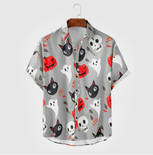 Load image into Gallery viewer, Halloween Vintage Beach Casual Shirt
