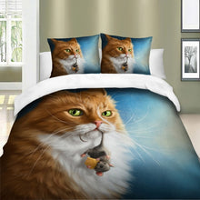 Load image into Gallery viewer, 3D Cat Bedding Set
