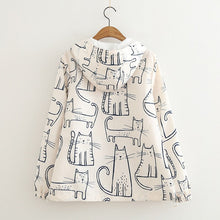 Load image into Gallery viewer, Kawaii Graffiti Cat Loose Jacket
