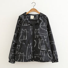 Load image into Gallery viewer, Kawaii Graffiti Cat Loose Jacket
