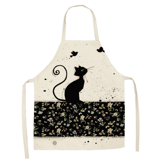 Cute Cat Pattern Kitchen Apron