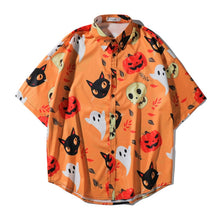 Load image into Gallery viewer, Halloween Vintage Beach Casual Shirt
