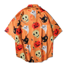 Load image into Gallery viewer, Halloween Vintage Beach Casual Shirt
