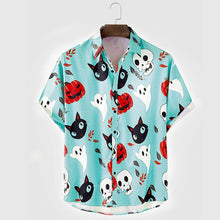 Load image into Gallery viewer, Halloween Vintage Beach Casual Shirt
