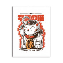 Load image into Gallery viewer, Japanese Canvas Cute Cat Wall Art
