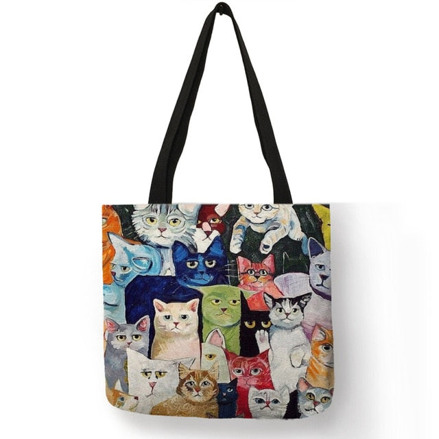 Lovely Cat Pattern Tote