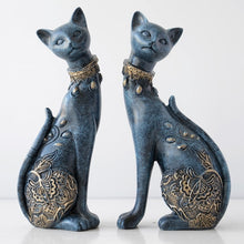 Load image into Gallery viewer, Decorative Resin Cat statue
