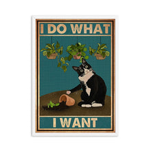 Load image into Gallery viewer, Mental Black Cat Poster Art Print
