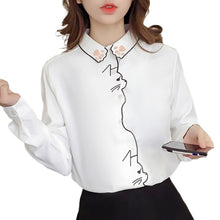 Load image into Gallery viewer, Long Sleeve Embroidery Blouses
