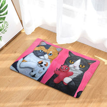 Load image into Gallery viewer, Cat Printed Welcome Door Mat
