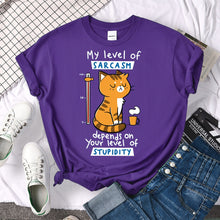 Load image into Gallery viewer, Sarcasm Cat T-Shirt
