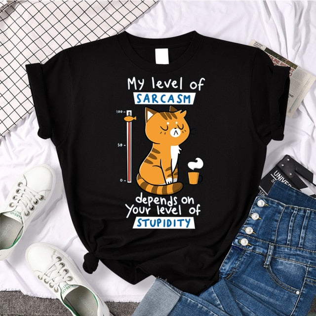 Sarcasm Cat T-Shirt