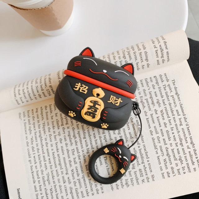 Airpods Case Japanese Cat Silicone