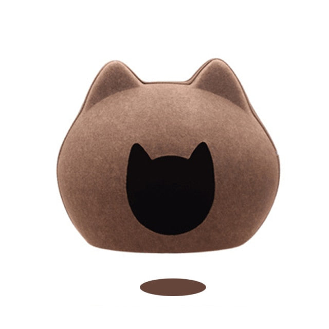 Cat Bed Cave Felt Breathable