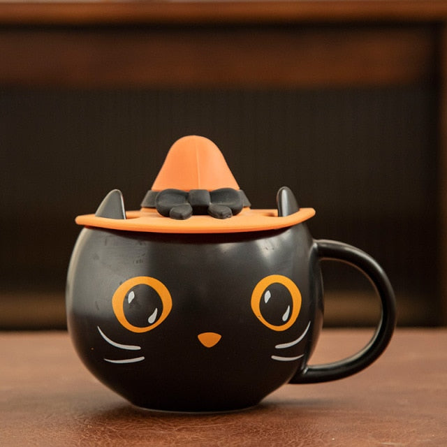 Personalized Cat Halloween Coffee Mug