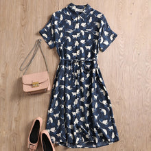 Load image into Gallery viewer, Women Dress  Summer Cat Print
