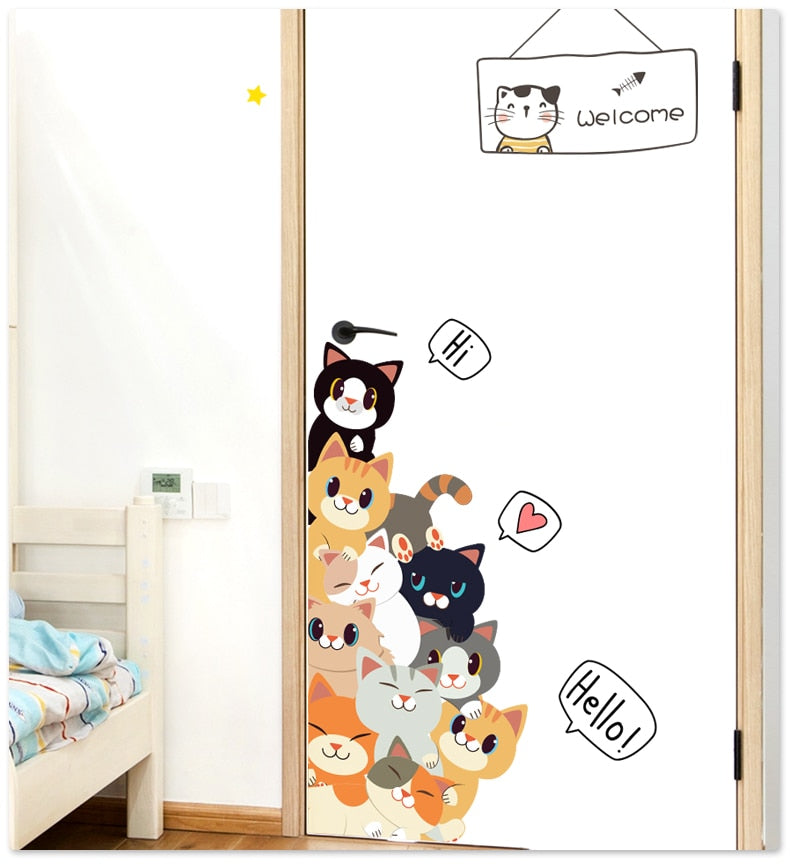 Wall Sticker Cartoon Cat