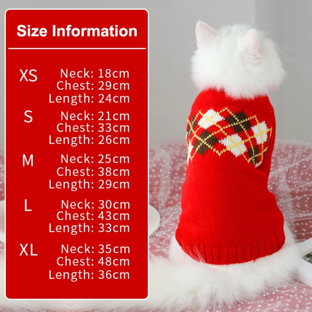 Cat Winter Clothes Sweater